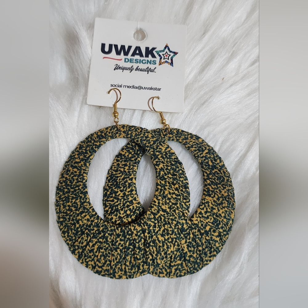 Uwakstar Designs Handmade Ankara(African print) earrings